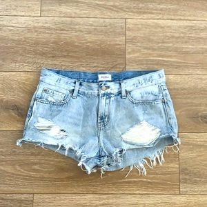 Blue jean shorts